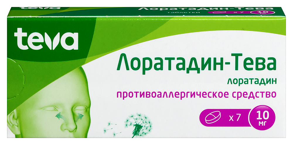 Лоратадин-тева 10 мг 7 шт. таблетки инструкция по применению