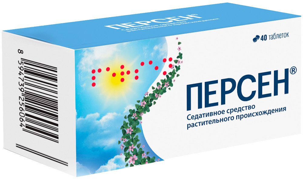 Персен 40 шт. таблетки, покрытые оболочкой инструкция по применению