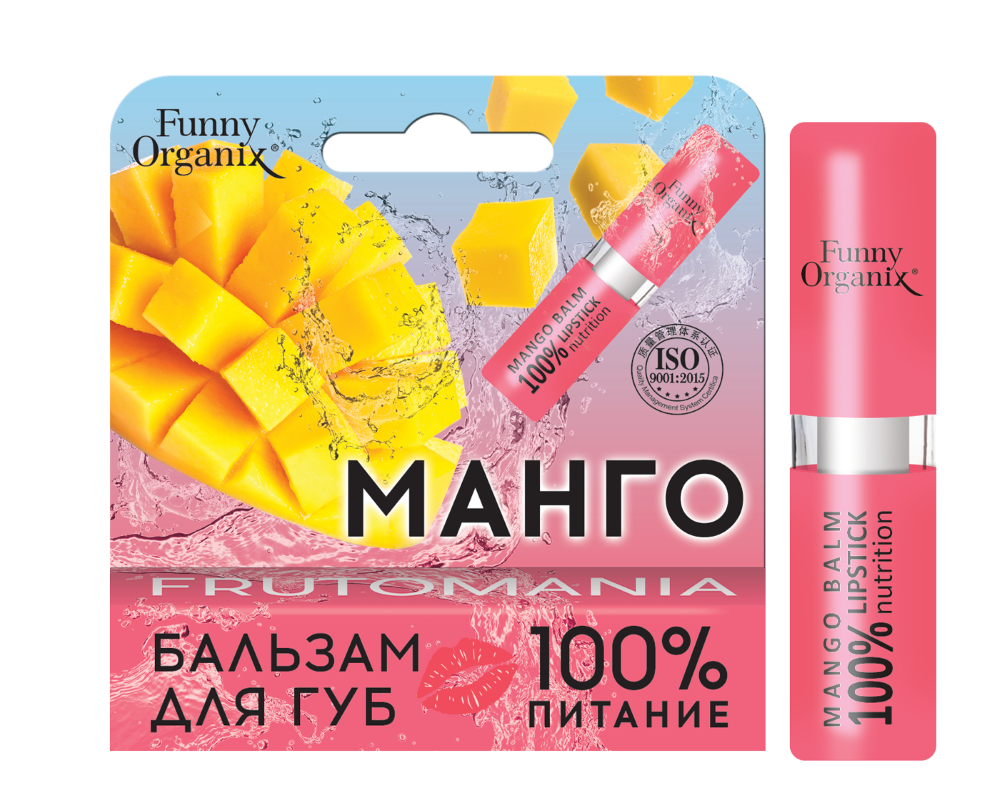 Funny Organix, Бальзам для губ 100% Protect, 3,5 г