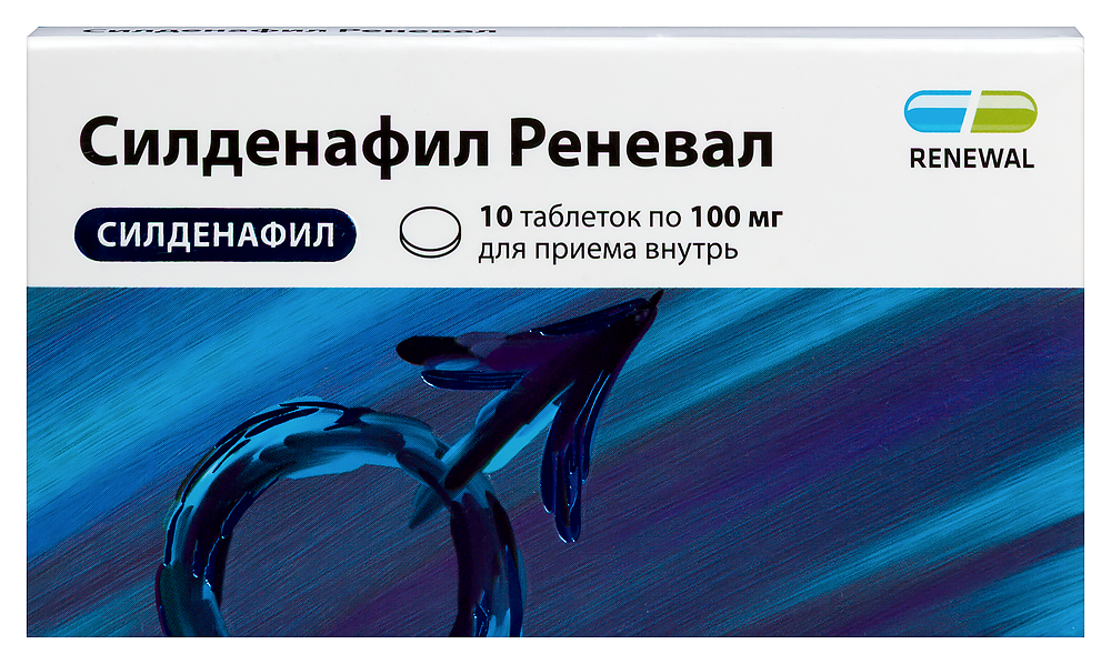 Изображение товара Силденафил Реневал 100 мг 10 таблеток для восстановления эрекции
