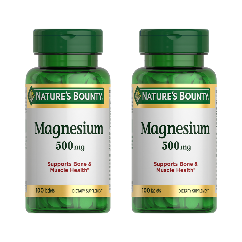 Изображение товара Набор Natures bounty Магний-500мг №100 табл из 2 уп со скидкой