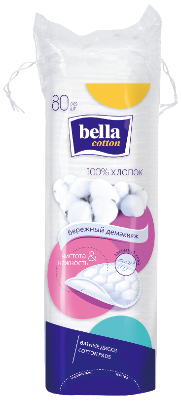 Изображение товара Bella cotton диски ватные 80 шт.