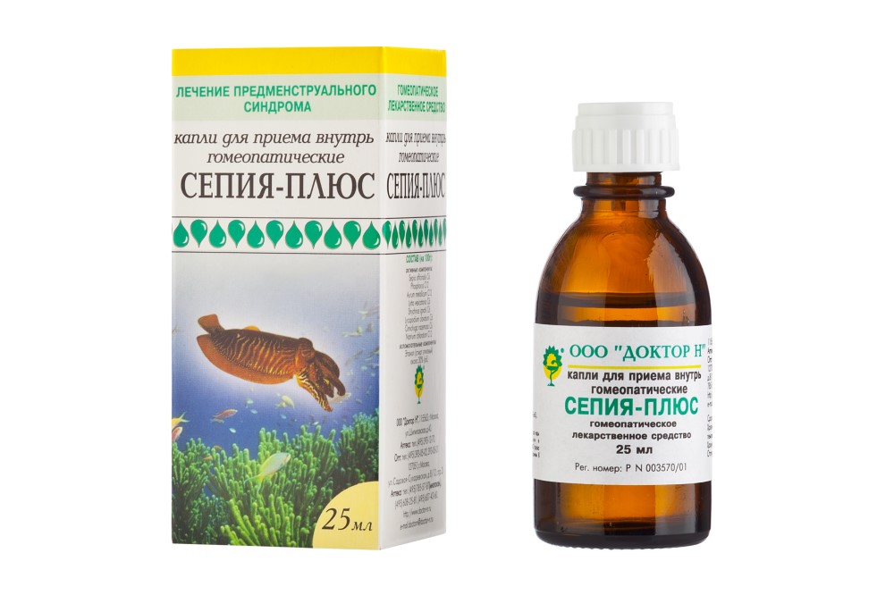 Изображение товара СЕПИЯ-ПЛЮС 25МЛ капли для приема внутрь при дисменорее