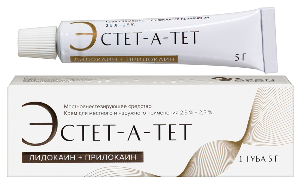 Изображение товара Эстет-а-тет 2,5%+2,5% крем для местного и наружного применения 5 гр