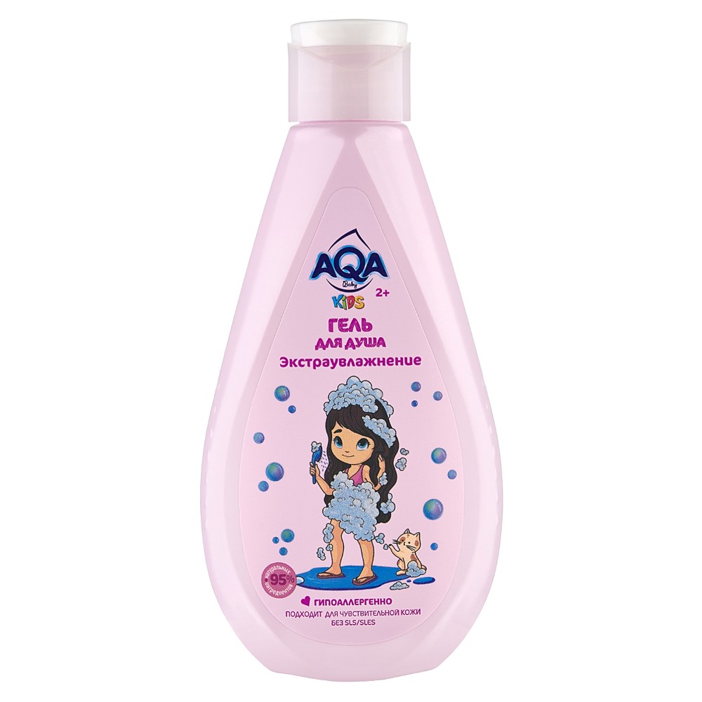 Изображение товара Aqa baby kids гель для душа для девочек экстраувлажнение 250 мл