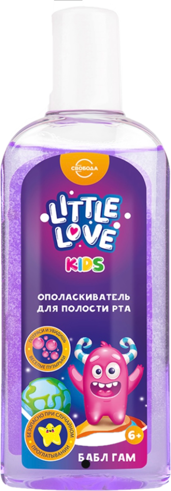 Изображение товара Little love ополаскиватель для полости рта детский бабл гам 6+ 300 мл