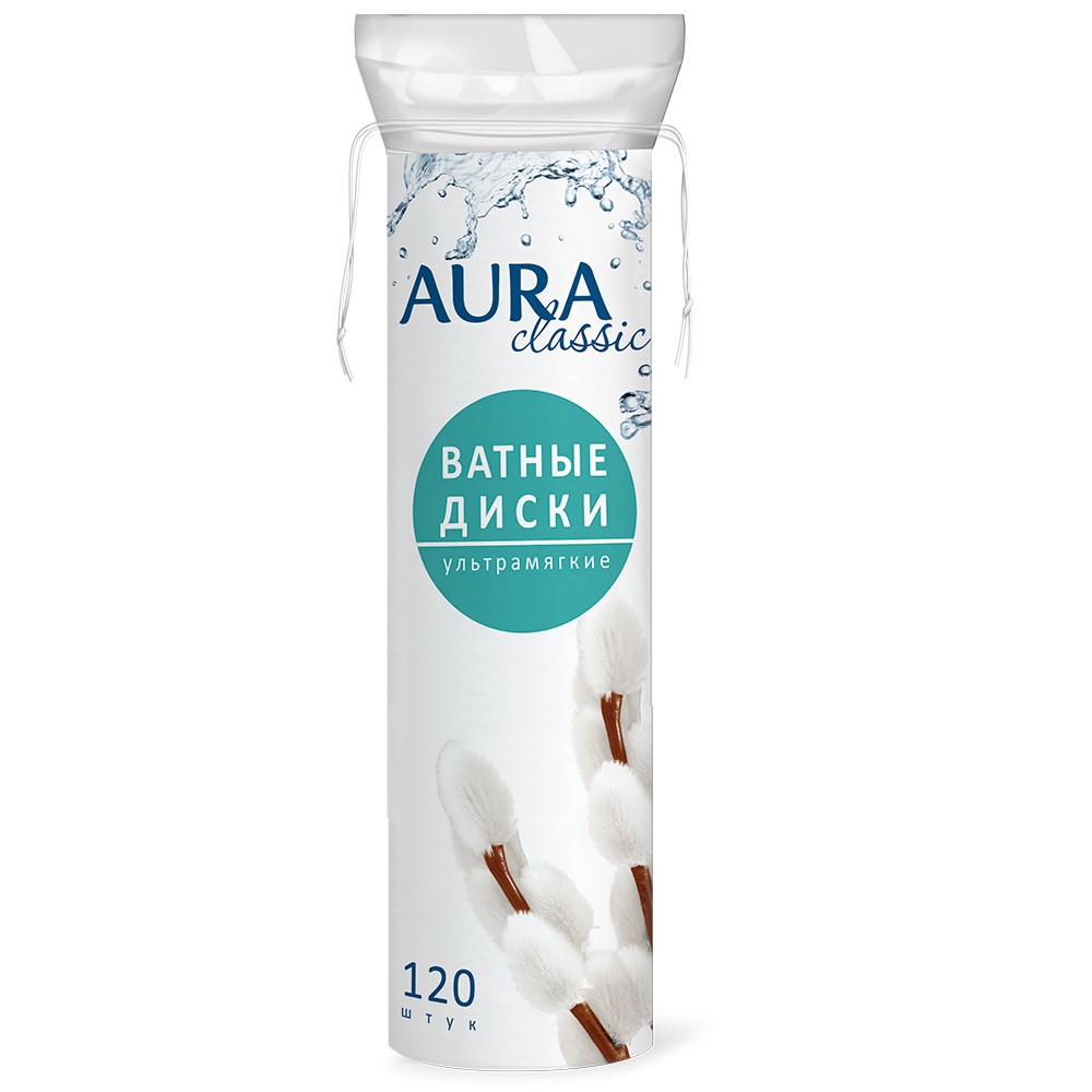 Изображение товара Aura classic диски ватные 120 шт.