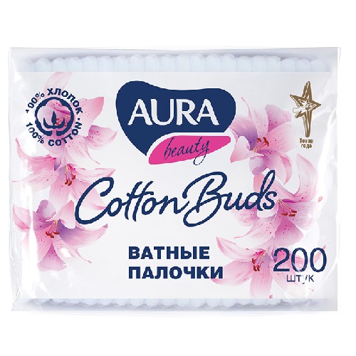 Aura ватные палочки 200 шт. п/э инструкция по применению