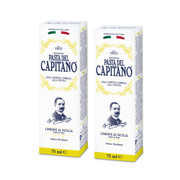 Изображение товара НАБОР PASTA DEL CAPITANO 1905 ЗУБНАЯ ПАСТА СИЦИЛИЙСКИЙ ЛИМОН 75МЛ 2 уп. - по выгодной цене!