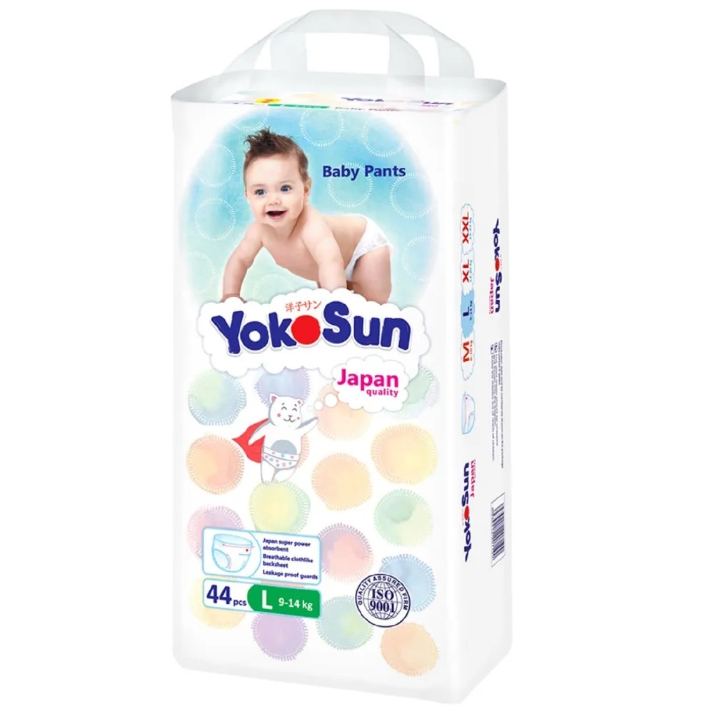 Изображение товара Yokosun подгузники-трусики детские размер l/9-14 кг/ 44 шт.