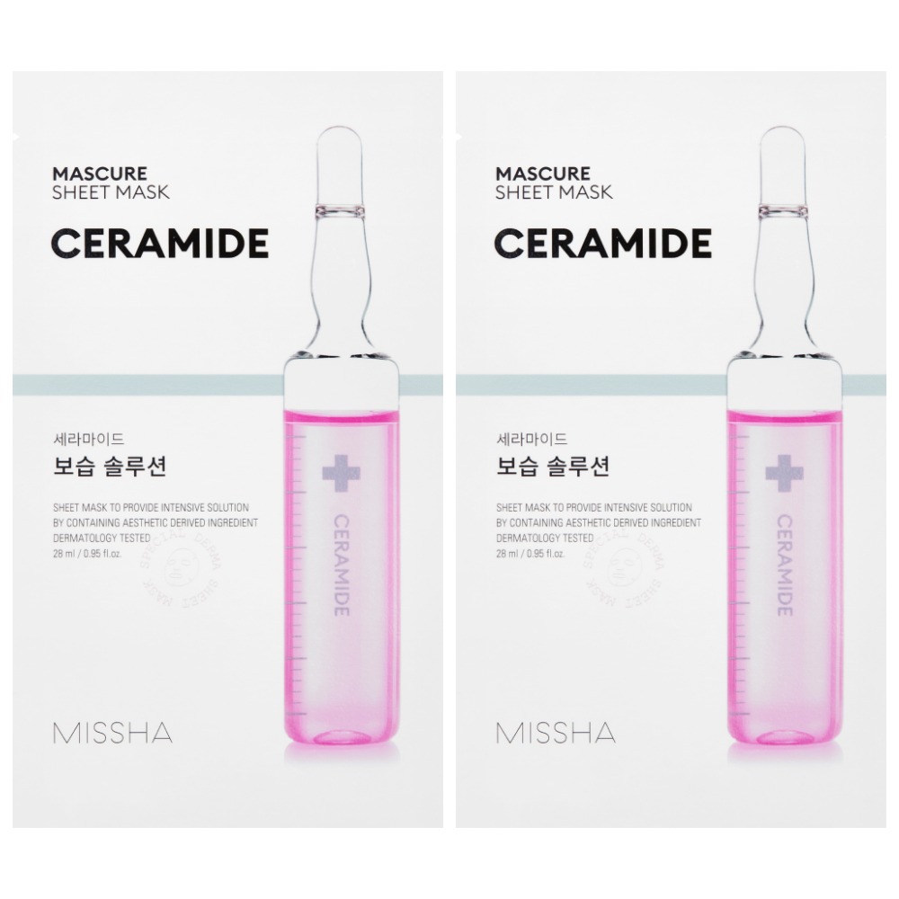 Изображение товара Набор из 2-х уп Мissha маска лифтинг с церамидами np для ослабленной и сухой кожи №1