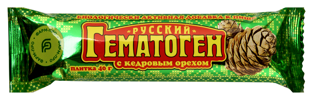 Гематоген русский с кедровым орехом 40 гр плит инструкция по применению