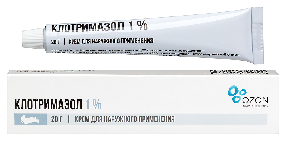 Изображение товара Крем для наружного применения Клотримазол 1% 20 гр