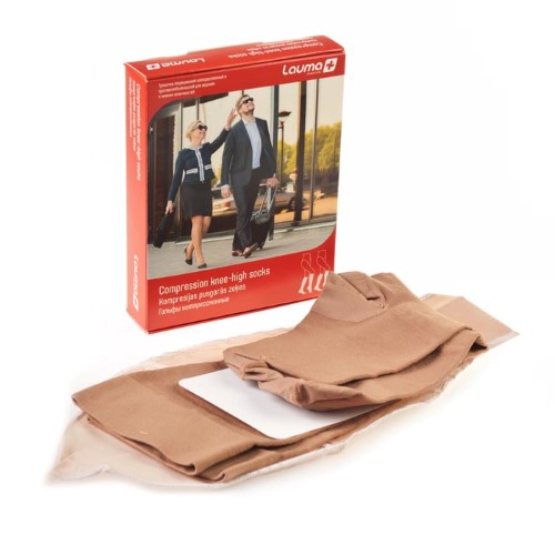 Изображение товара Медицинские компрессионные гольфы Lauma 2 класс натуральный размер 4d