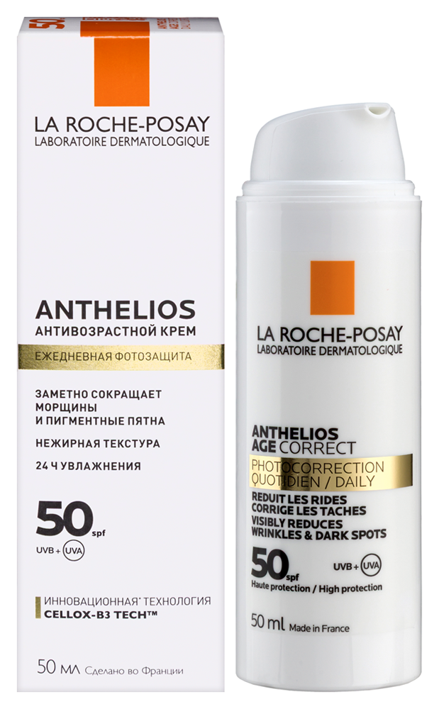 Изображение товара Солнцезащитный крем La Roche-Posay Anthelios SPF50 для лица, 50 мл