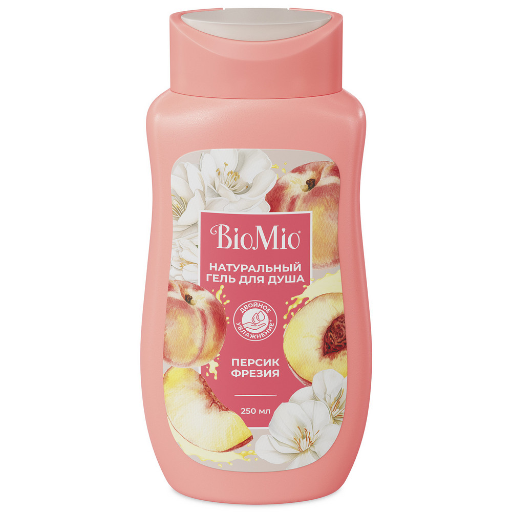 Изображение товара Biomio bio shower gel гель для душа натуральный с маслом персика 250 мл