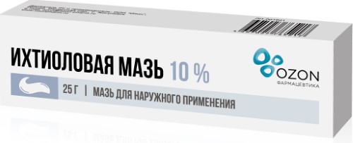 Купить Ихтиоловая мазь 10% туба мазь для наружного применения 25 гр цена