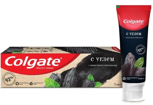 Изображение товара Colgate зубная паста эффективное отбеливание с углем 75 мл