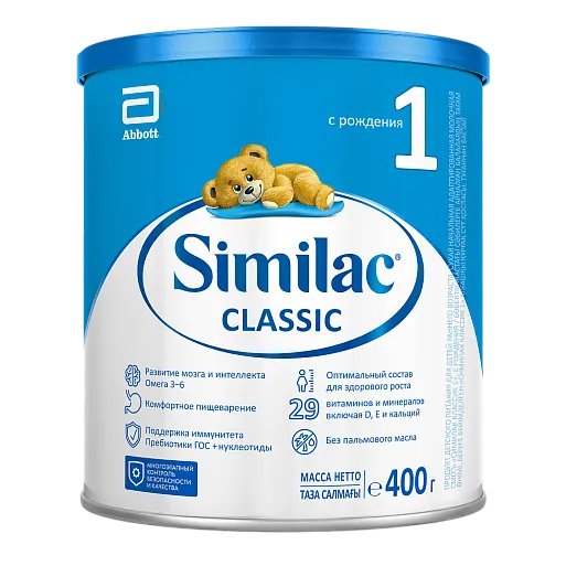 Изображение товара Similac классик 1 сухая молочная смесь для детей от 0 до 6 мес 400 г