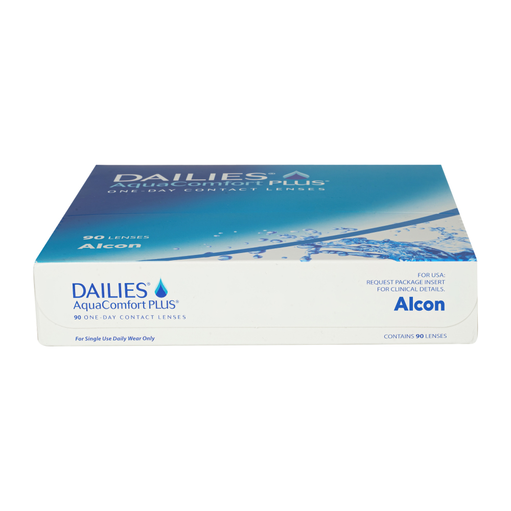 Alcon dailies aquacomfort plus однодневные контактные линзы/-1,25/ 90 шт. -  цена 3965.80 руб., купить в интернет аптеке в Санкт-Петербурге Alcon  dailies aquacomfort plus однодневные контактные линзы/-1,25/ 90 шт.,  инструкция по применению