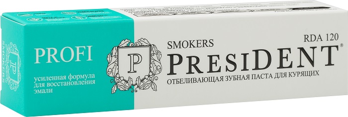Изображение товара President profi зубная паста smokers 50 мл