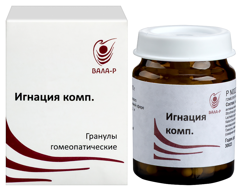 Игнация комп 10 гр 1 шт. флакон гранулы гомеопатического применения инструкция по применению