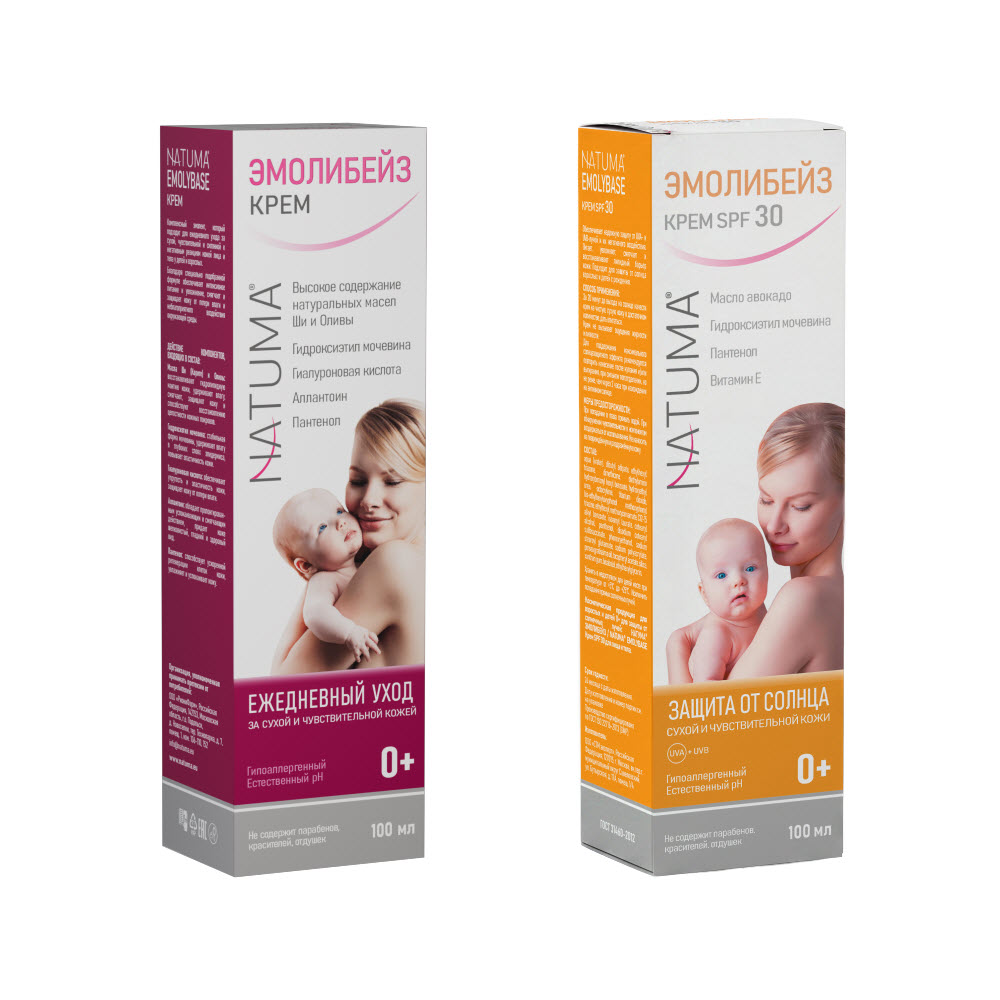 Изображение товара Набор Natuma эмолибейз: крем эмолент для атопиков + крем с SPF 30 (СПФ) со скидкой Изображение товара Набор Natuma эмолибейз: крем эмолент для атопиков + крем с SPF 30 (СПФ) со скидкой