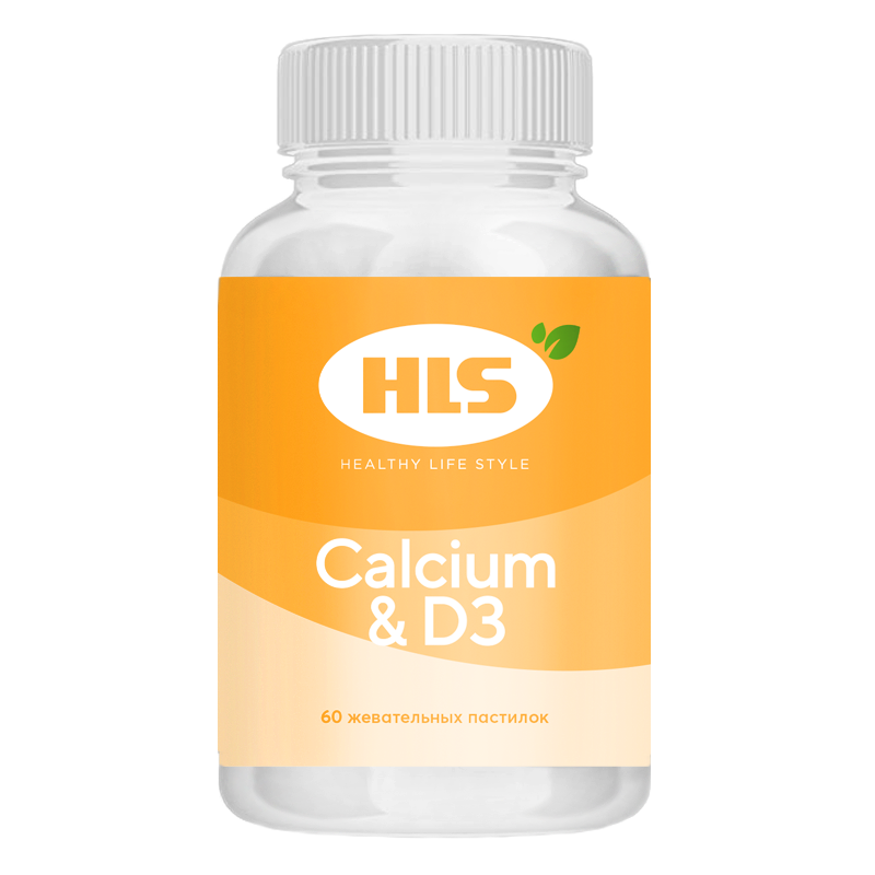 Изображение товара Hls кальций-витамин Д3 жевательные пастилки 60 шт для укрепления костей