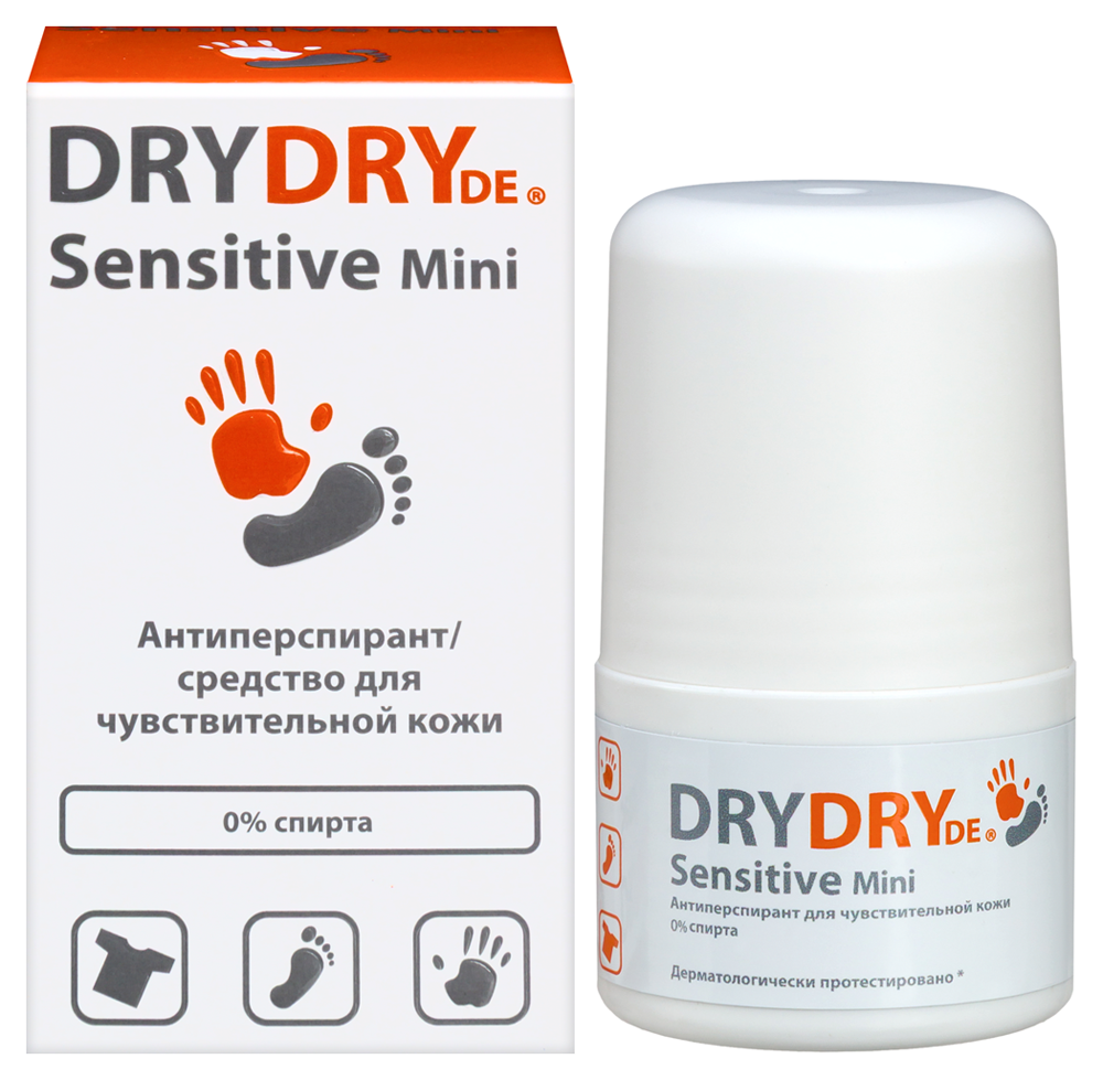 Dry dry de sensitive mini антиперспирант/средство для чувствительной кожи 20 мл инструкция по применению