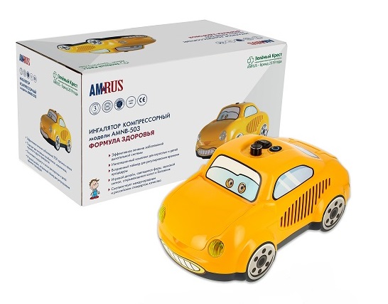 Изображение товара Ингалятор amnb-503 компрессорный для детей в виде машинки