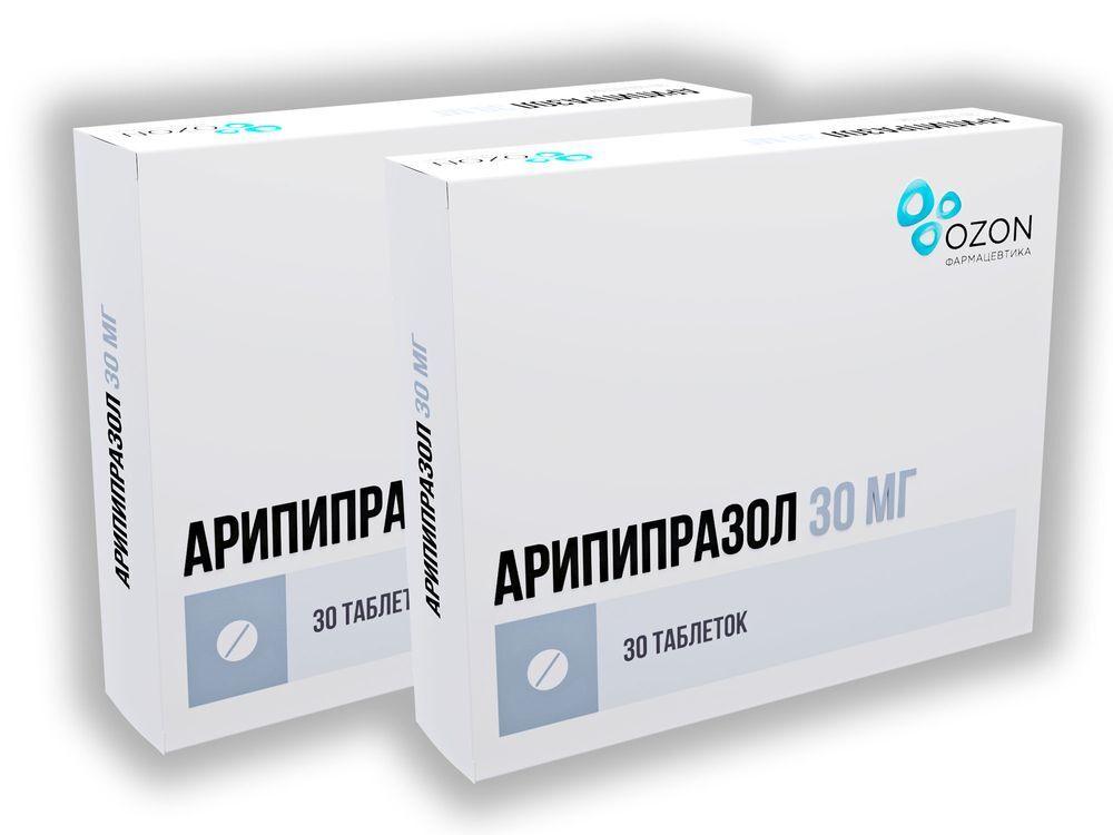 Изображение товара Набор из 2х упаковок Арипипразол таб. 30мг №30 со скидкой!