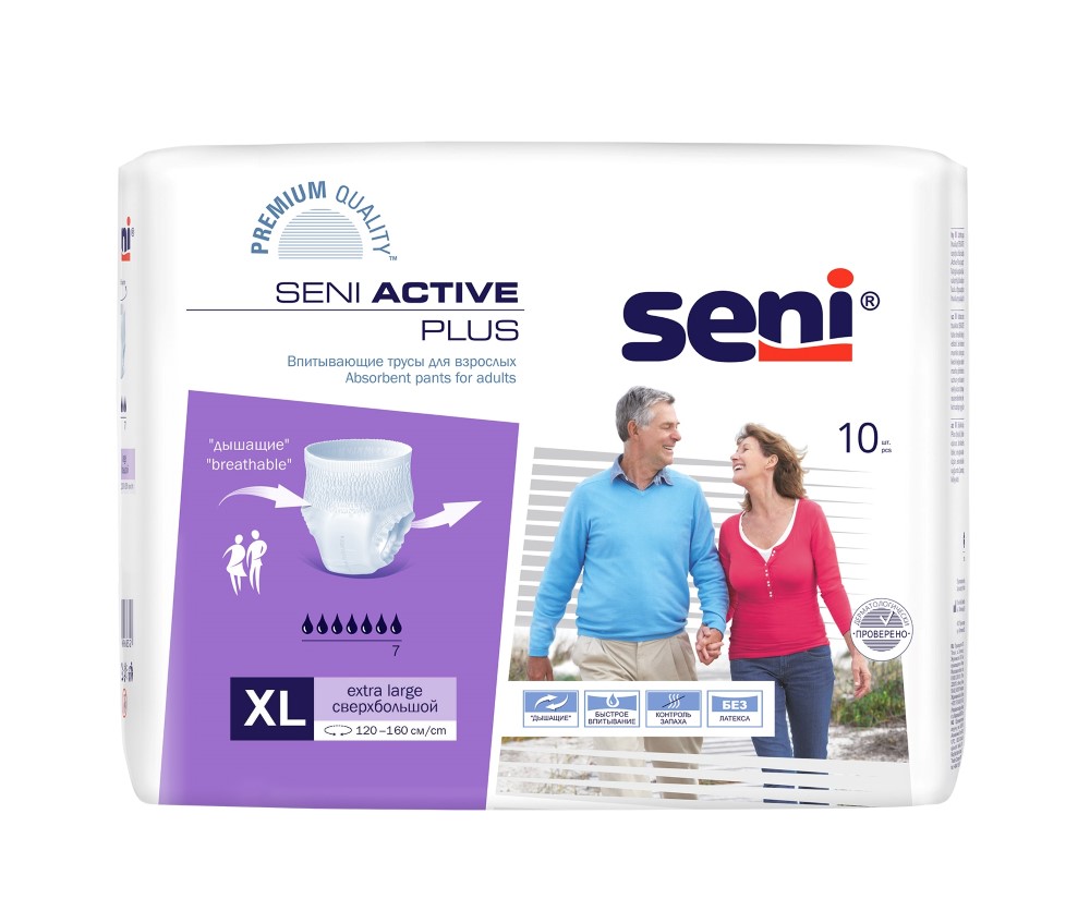 Изображение товара Впитывающие трусы для взрослых Seni active plus Extra Large 10 шт