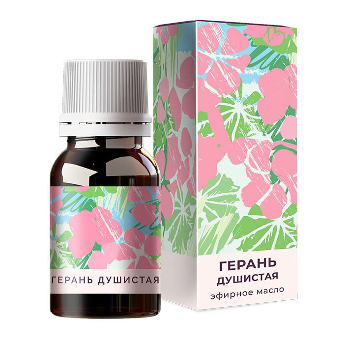Изображение товара Эфирное масло герани 5 мл для ухода за кожей и ароматерапии