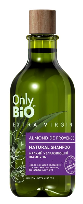 Изображение товара Шампунь мягкий увлажняющий блеск и защита цвета only bio extra virgin 350 мл