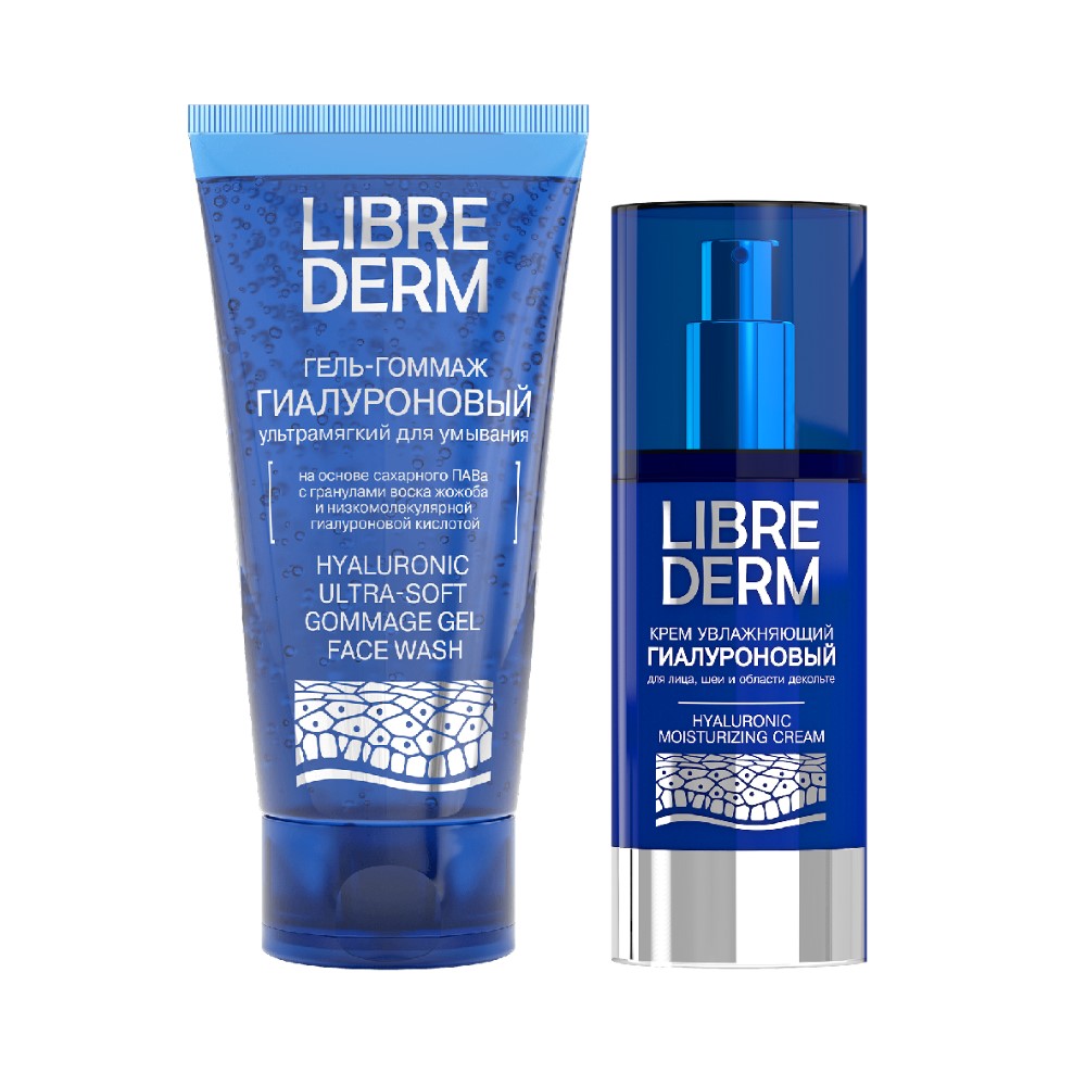 Изображение товара Набор ЛИБРИДЕРМ: гель-гоммаж для умывания + крем для лица/шеи/декольте