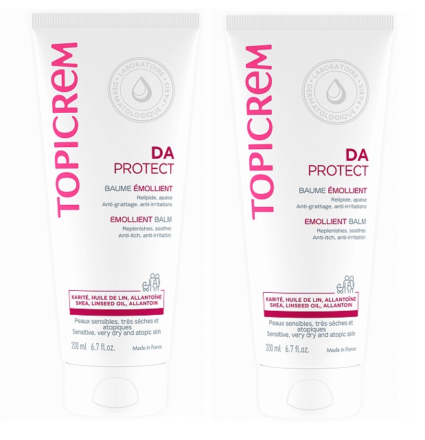 Изображение товара Набор Топикрем Da Protect бальзам липидовосстанавливающий 200мл из 2 уп со скидкой