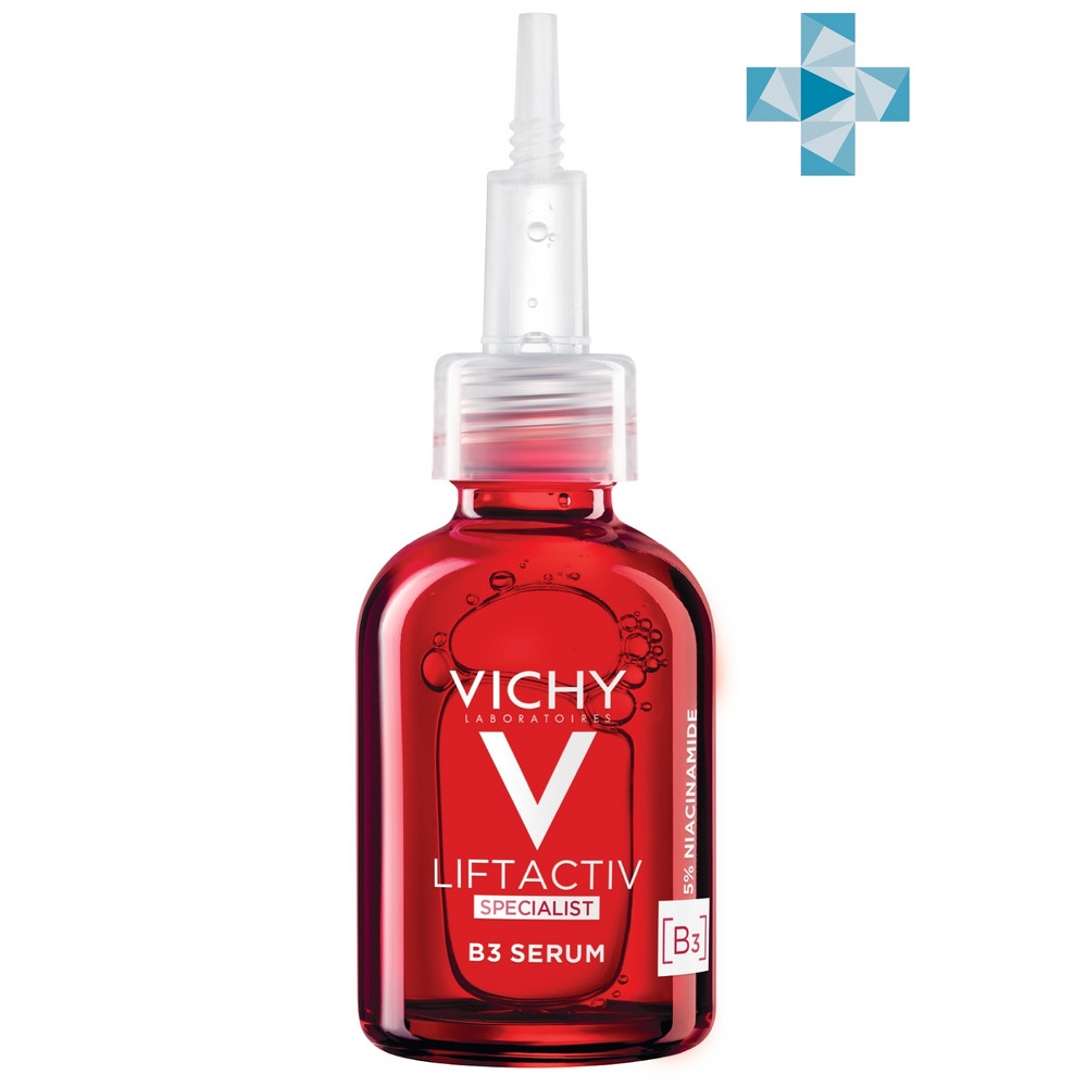 Vichy Liftactiv Specialist B3 Сыворотка комплексного действия для кожи лица  против пигментации и морщин с ниацинамидом, гликолевой AHA-кислотой,  витамином С и пептидами, 30 мл - цена 0 руб., купить в интернет аптеке