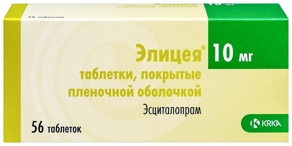 Элицея 10 мг 56 шт. таблетки, покрытые пленочной оболочкой инструкция по применению