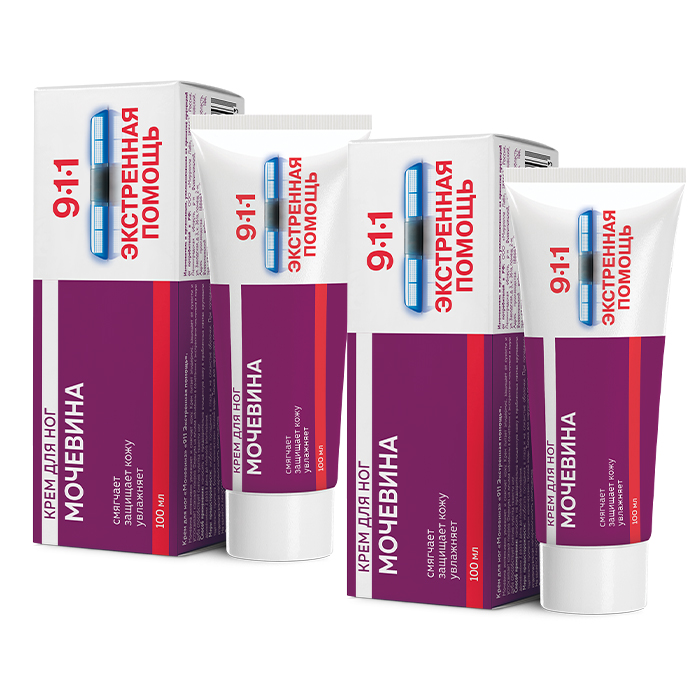 Изображение товара Набор "2 по цене 1го" - 911 Экстренная помощь мочевина крем для ног 100мл