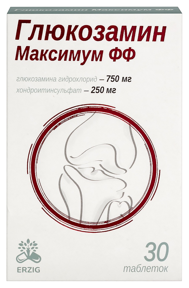 Изображение товара Глюкозамин максимум фф 30 таблеток по 1200 мг для здоровья суставов