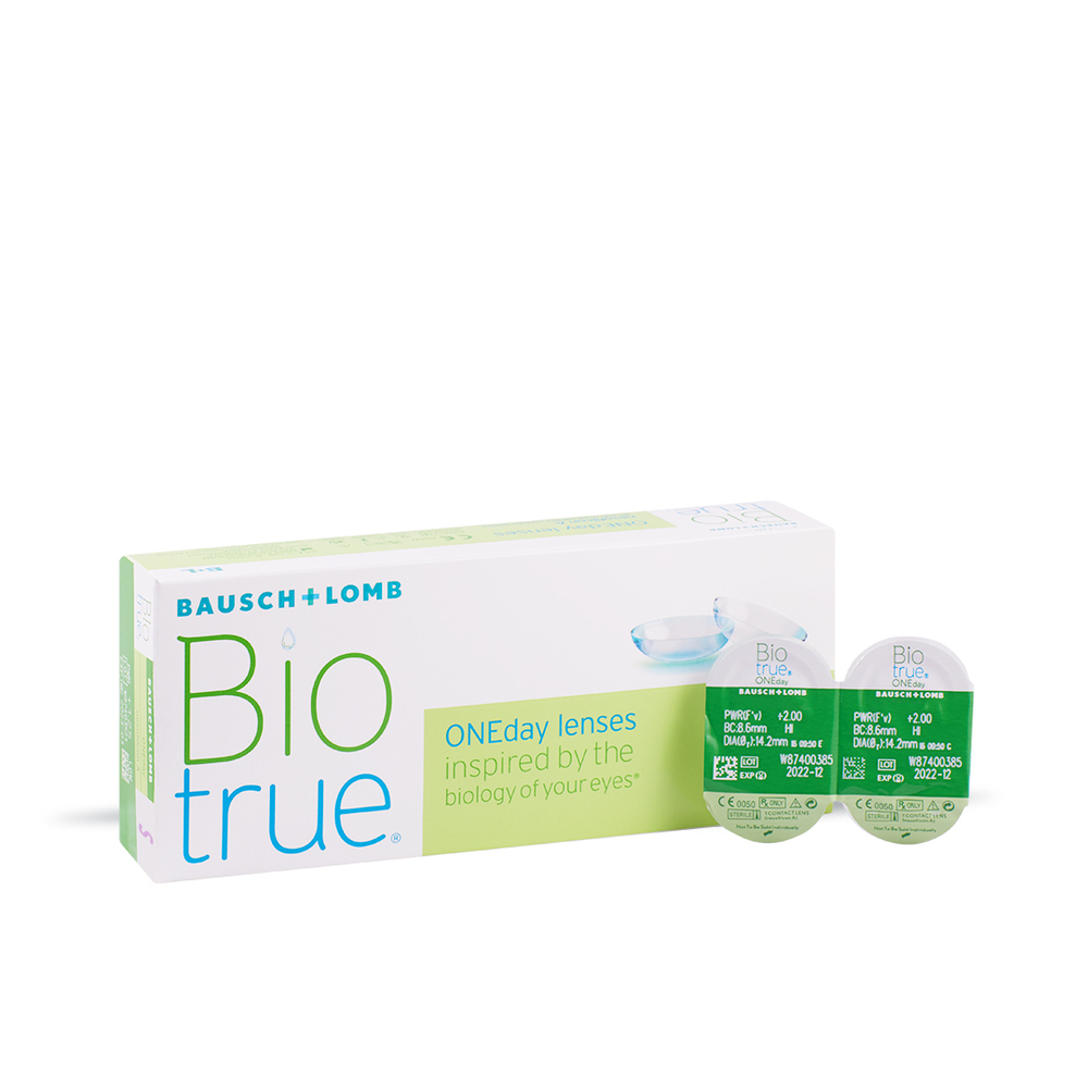 Bausch+Lomb Biotrue® ONEday однодневные контактные линзы/-1,75/ 30 шт. -  цена 1451 руб., купить в интернет аптеке в Москве Bausch+Lomb Biotrue®  ONEday однодневные контактные линзы/-1,75/ 30 шт., инструкция по применению