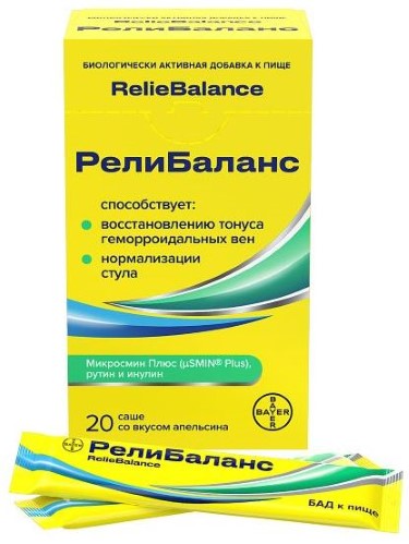 Изображение товара Биологическая добавка Релибаланс 10 мл 20 шт. суспензия с инулином и флавоноидами