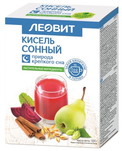 Изображение товара Леовит кисель диетический сонный 20 гр 5 шт. пак
