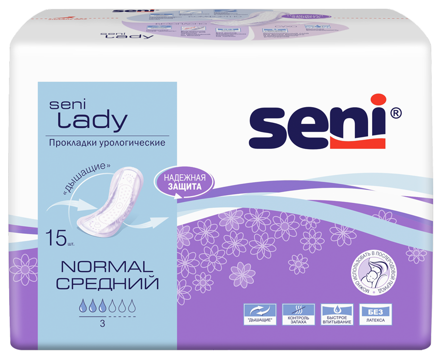 Изображение товара Seni lady normal урологические прокладки 15 шт.