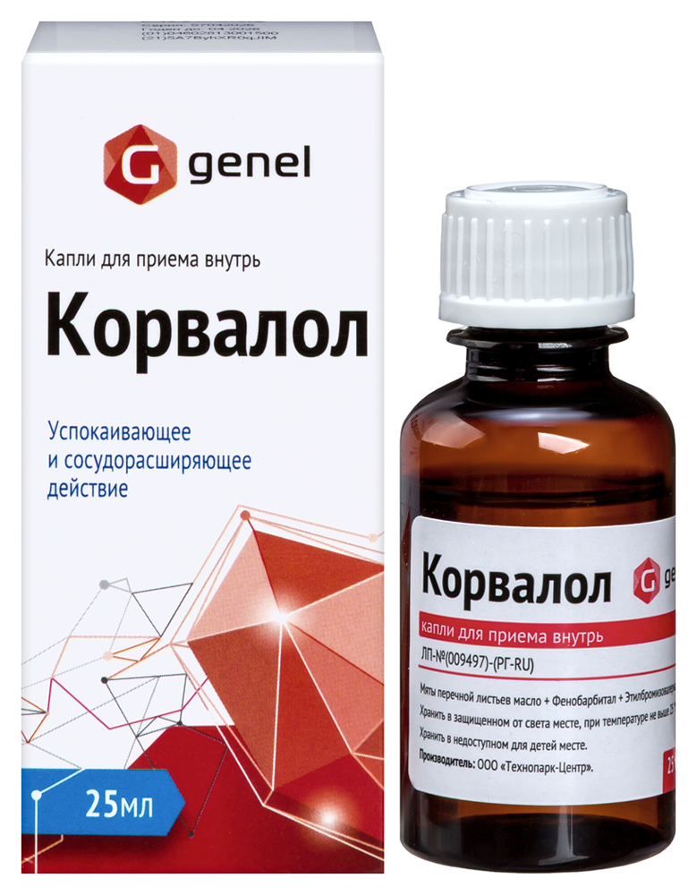 Изображение товара Корвалол флакон-капельница 25 мл для внутреннего приема Изображение товара Корвалол флакон-капельница 25 мл для внутреннего приема