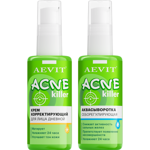 Изображение товара Набор AEVIT ACNEKILLER: дневной крем + сыворотка для жирной кожи, склонной к акне