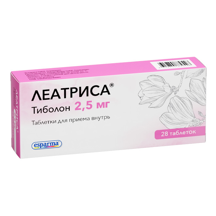 Изображение товара Леатриса 2,5 мг таблетки 28 шт. для женщин после менопаузы, профилактика остеопороза