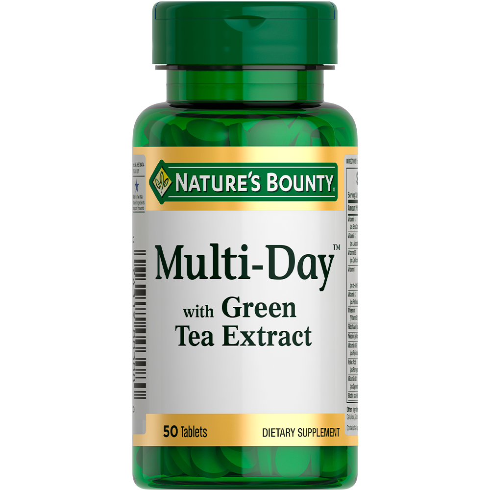 Изображение товара Нэйчес Баунти Мультидэй с экстрактом зеленого чая 50 шт.