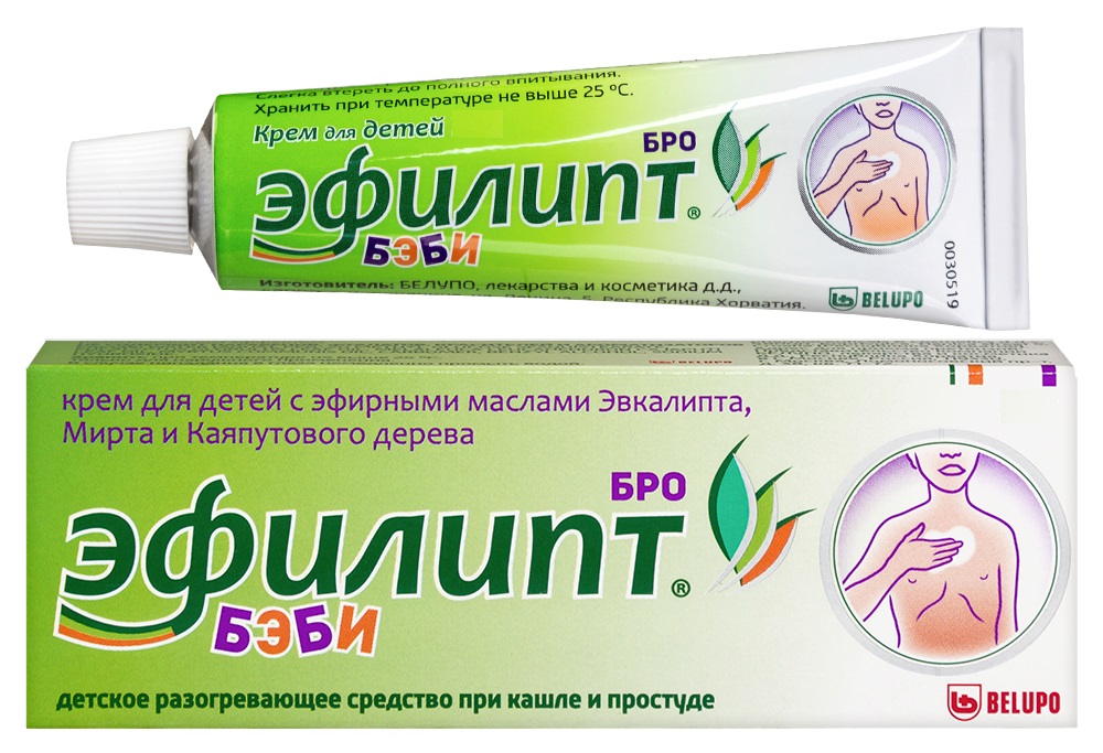 Изображение товара Эфилипт Бро Бэби 40 г крем для профилактики и поддержки при простуде у детей