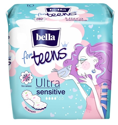 Изображение товара Bella прокладки for teens ultra sensitive супертонкие 10 шт.